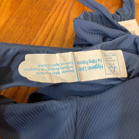 Andie The Bonita One Piece Swimsuit Rib Bijou Blue size S NWT - Picture 7 of 7